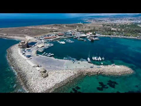 Kato Paphos,Cyprus - A holiday with many attractions .. Beautiful Aerial Video