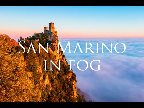 San Marino in fog - A timelapse short film - 4K