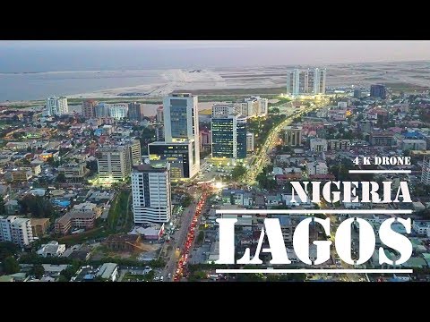 Lagos Nigeria - fly Victoria Island &amp; Eko Atlantic [4 k ULTRA HD drone footage] (2019)