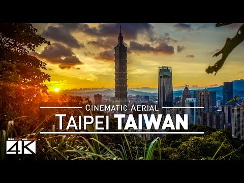 🇹🇼 4K Drone Footage TAIPEI 🔥 Capital of Taiwan 🔥🔥🔥 [DJI Phantom 4]
