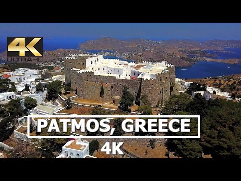 Patmos island, Greece 4K Drone