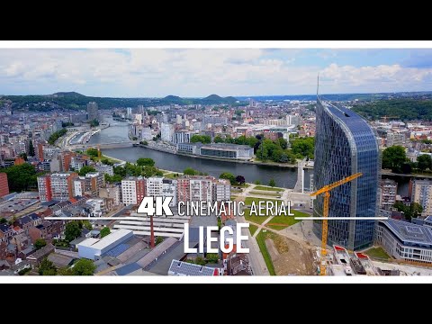 LIEGE LUIK 🇧🇪 Drone Aerial 4K 2023 | Belgium Ultra HD