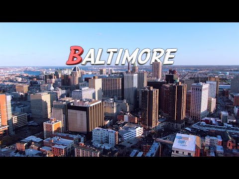 Aerial Baltimore, Maryland 🇺🇸 4K Drone Footage
