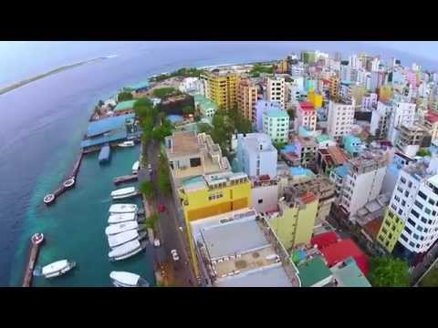 Male&#039; Maldives Aerial footage