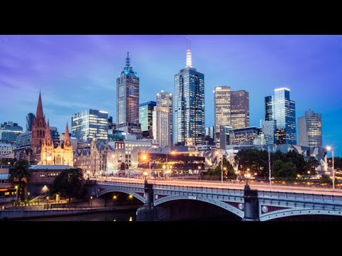 Melbourne, Australia, City center in 4K