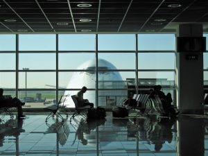 Wartelounge im Flughafen