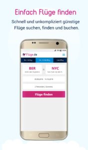 Einfach Flüge finden auf dem Android Smartphone