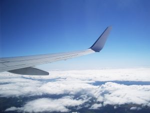 Ausblick aus dem Flugzeug