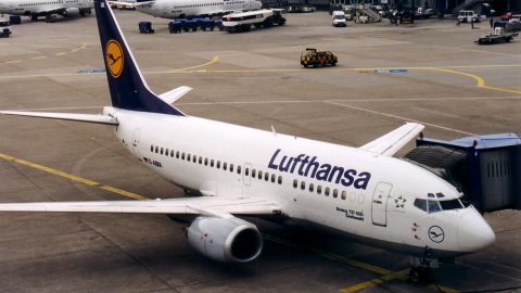 Maschine der Lufthansa