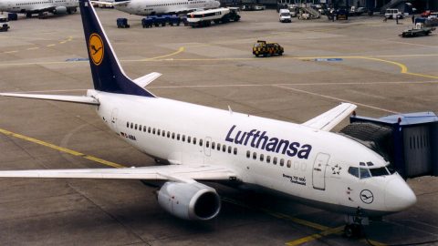 Maschine der Lufthansa