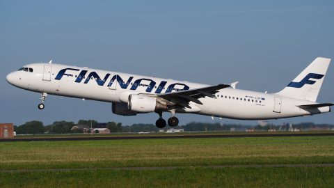 Eine Maschine der Finnair