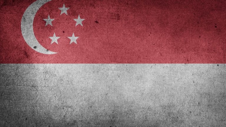Singapur Flagge