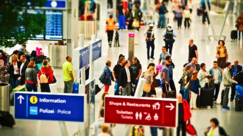 Check-in am Flughafen