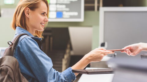 Check-in am Flughafen