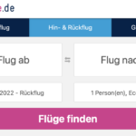 Flüge finden mit der flüge.de-App