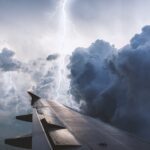 Flugzeug Gewitter