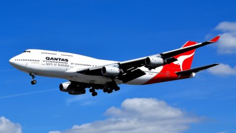 Flugzeug von Qantas Airlines